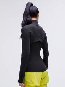 Lululemon Define Jacket Luon Black-For Yoga Gym Running-Sweat-Wicking-Yoga-All Seasons Sport-Spring/Summer-Autumn/Winter-Back To School- Mother's Day Gifts-Father's Day Gift - 黑色 - 查看 3