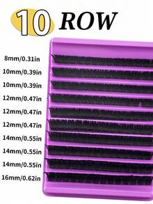 180/160/140/120pcs Eyelash Extension Kit (80D+100D+120D+150D+200D), Includes Lashes, Glue, And Tools, Allows You To Easily Create Professional-Level Lash Effects At Home. Professional Eyelash Extension Set, Easily Create Salon-Level Lash Effects At Home. Kit Includes: DIY Mink-Like Lashes, Strong Adhesive, And Precise Tools. - Multicolor - View 7