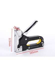 4-In-1 Heavy Duty Manual Stapler, Hole Punch, Staple Gun: Durable Carbon Steel Construction, Semi-Automatic, Suitable For DIY, Camping And Industrial Use, Battery-Free, Complete Set - Nail Gun - View 8