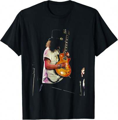 Gunsa N' Roses Guitarist Slash Night Of 100 Guitars Concert T-Shirt