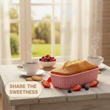 1pc High-Temperature Resistant Rectangular Silicone Cake Mold: Non-Stick And Easy To Demold, Non-Deformable. Suitable For Cake Baking, Cheesecake Baking, Baking Durian, And Air Fryer Baking. Suitable For Home Baking Use. An Essential Kitchen Tool For Daily Dessert Baking. - Multicolor - View 6