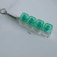 1个独特的键盘帽钥匙扣 - 机械键盘造型，缓解压力，别致的办公桌玩具和小礼物 - 彩色 - 查看 7