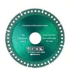 1pc Professional Metal Cutting Diamond Slice, 115*22*5/125*22*5 Multifunctional Cutting Disc For Steel, Metal, Stone, Marble, Iron, Aluminum, Concrete - High-Efficiency Diamond Saw Slice - Dark Green - View 6