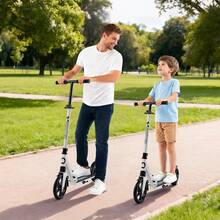 Patinetes y equipos para niños - 20 cm (8 pulgadas), acero, blanco + negro - Ver 1