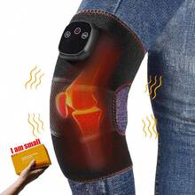 1pc Rechargeable Electric Knee Massager, Vibration Massage With Heating Function, Easy To Use, Warm And Comfortable, 15-Minute Auto Shut Off, Great Gift For Parents, Men And Women In Winter, Best Choice For Christmas - Multicolor - View 1