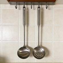 1 muỗng múc canh bằng thép không gỉ, dung tích lớn, dụng cụ nấu ăn nhà bếp, sử dụng tại nhà hàng/gia đình, tay cầm chắc chắn chống trượt. - Bạc - Xem 7