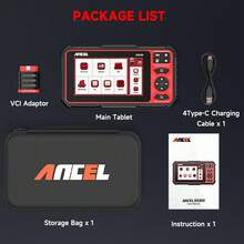 ANCEL DS300 OBD2 Scanner Full System Bi-Directional Scan Tool ECU Key Coding Tool With 30 Reset A/F Adjust DPF TPMS Scanner For All Cars,Supports Lifetime Free WiFi Updates - DS300 - View 11