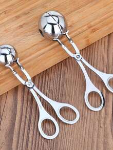 Stainless Steel Meatball Maker, Meatball Shaper, Kitchen Mold For Making Rice Balls, Fish Balls, Homemade - Silver - View 3