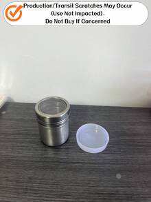 1个高品质不锈钢筛子，带盖，适用于糖、面粉、可可粉、小苏打等，家用和商用厨房均可使用。 - 彩色 - 查看 16