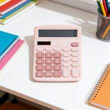 1pc 12-Digit Electronic Calculator: Dual Power Supply + Precise Calculation + Multi-Function Keys, Suitable For Office Finance Accounting, Student Homework, Household Daily Bookkeeping, High Cost-Performance Practical Tool, Easily Handle Various Numerical Calculations In 50 Scenarios - Multicolor - View 7