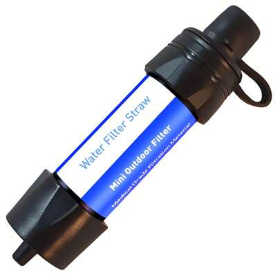 Water Filter Straws, Outdoor Portable Filter Straws, Survival Filter Portable Gear, Emergency Preparedness, Drinking Water Supply, Hiking, Camping, Traveling, Hunting, Fishing, Teams, Family Outings, Climbing, Adventure, Survival Tools