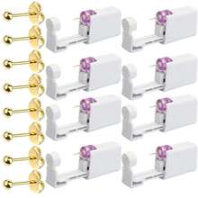 8pcs Disposable Ear Piercing Gun Kit - Simple & Easy To Use Ear Piercing Tool - Home Self-Piercing Set With Earrings Included - Second Generation Disposable Ear Piercer_8 Pieces - View 12
