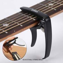 1pc Personalized Metal Wood Grain Capo Guitar, Customizable Information, Engraved Guitar Pick, Birthday Gift, Guitarist Father's Day Gift, Boyfriend Gift, Husband Gift, Customized Birthday Gift, Guitar Pattern, Harmonica, Guitar Material Decor, Waterproof, Fun, Exquisite, Fashionable Unique, Personalized, Her, Family, Friend, Anniversary, Birthday, Clothing, Sofa/Bedroom Living Room - Multicolor - View 13