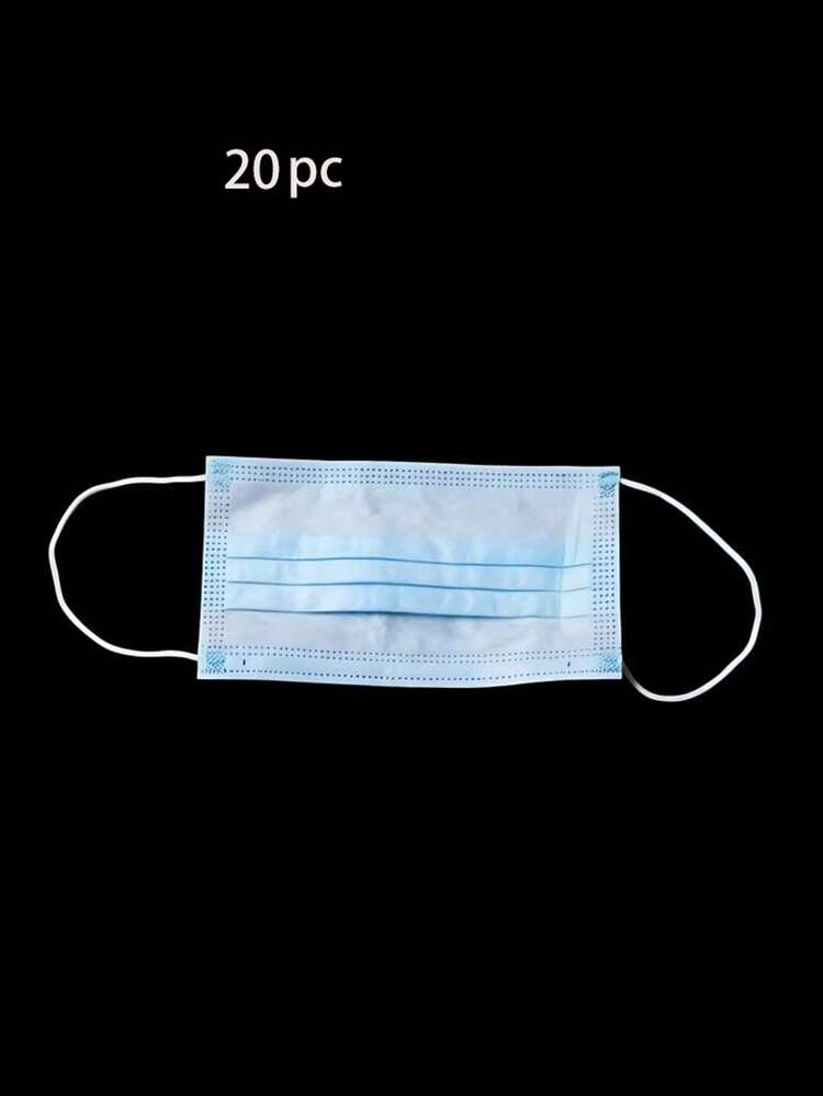 Mascarilla facial desechable de 3 capas con aro para la oreja, a prueba de polvo y transpirable, empaquetada individualmente, multicolor y de varios tamaños, disponible durante todo el año - multicolor - Añade 22