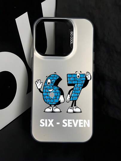 The New Series Of Creative And Fashionable IMD Laser Phone Cases ,Cartoon Number 67 Brick Character Print Patterns, Classic Hybrid Phone Cases With Shock Resistance And Anti Slip, Compatible With Iphone 17/17Air/17Pro/17ProMax, 16/16Plus/16ProMax, 15.14, 13, 12, 11 Series, Suitable For Galaxy S22, S23, S24, S25 PLUS ULTRA Series, Easter Gift, Christmas/Halloween Decoration/Birthday Gift, Couple Girlfriend, Boyfriend, Friend Or Yourself.