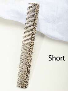 Leopard Print Double Sided Steel Pin Hair Comb, Anti-Static Smoothing Styling Comb (1Pc/4pcs) - Multicolor - View 11