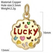 1pc Copper Micro-Inlaid Zirconia Hip-Hop Style Sun Letter "Love" Pendant, Jewelry Accessory - Multicolor - View 4