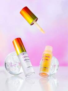 长春花 (3.5克/0.123液盎司) 生姜提取物润唇油，温和低刺激植物萃取，令双唇更显丰盈，增加唇部体积，即刻抚平并滋润双唇，打造光泽透亮妆效。滋养丰唇精华，微针效果，玫瑰红透明润唇油 - 組合 - 查看 7