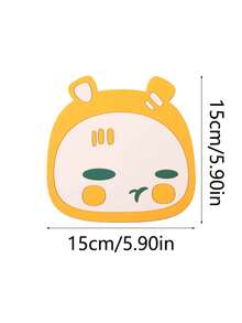1pc Heat Insulation Mat, High Temperature Resistant PVC Cartoon Hip-Hop Placemat, Dining Table Pad, Coaster For Home Use - Multicolor - View 7