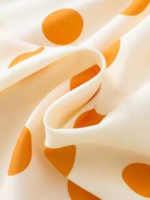 Vestido de verano para bebé niña con lunares amarillos y gran lazo - Amarillo - Ver 9