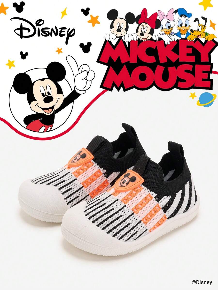 Disney Authentic Collaboration With  | A Pair Of Children's Sneakers, Suitable For Daily, Festival, Sports, And Outdoor Wear. It Fits The Foot Comfortably, Is Anti-Slip, Wear-Resistant, And Breathable (Boys' Sneakers, Boys' Board Shoes, Children's Sneakers, Girls' Sneakers, Girls' Board Shoes) - Black - View 1