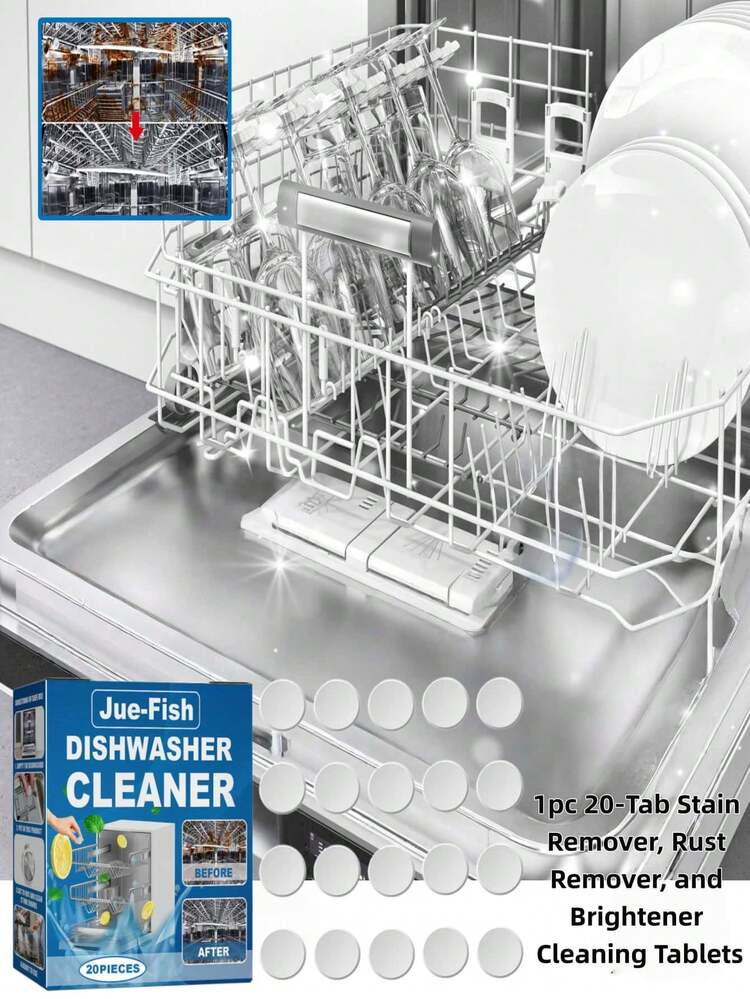 jakehoe 100ml Automatic Dishwasher Detergent, Compact Countertop Dishwasher Cleaner, All-In-One Dishwasher Cleaner, Degreaser, Descaler, Rinse Aid, Removes Oil, Stains, Odors, Suitable For Home Dishwashers - Multicolor - View 4