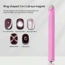 SHANGFEIYA Eight-In-One Purple Nail Art Magnet 5pcs Set Featuring Fancy Designs Multifunctional Glass Beads And Cat's Eye Nail Polish Gel Specially Designed With A Strong Magnet 1pc/5pcs - Multicolor - View 14