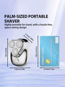 SKYWORTH 500mAh Capacity Electric Shaver, IPX7 Waterproof, Wet & Dry Use, Fully Washable, 3 Stainless Steel Blades, Instant Start, Premium Silver Finish - Multicolor - View 4