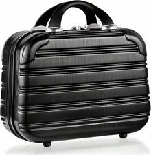 14-Inch Hardshell Makeup Train Case For Travel & Storage - Black - View 9