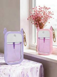 1/4个 30毫升 洗手液蝴蝶硅胶套 香水瓶分隔瓶配件 防摔分隔瓶硅胶套 防漏香水卡分隔瓶硅胶套 带挂钩（不含挂钩）分隔瓶 - 彩色 - 查看 3