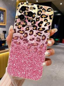 Leopard Print Painted Minimalist Stylish Creative Shockproof Phone Case Compatible With IPhone 17/17Pro/17ProMax, 16/11/16Pro/16Plus/16ProMax/16E/15ProMax/13/14/12/XS/XR/7G/8P, Galaxy S25/S25Plus/S25 Ultra/A16/A36/A26/A56/A50/A12/A32 - Multicolor - View 1