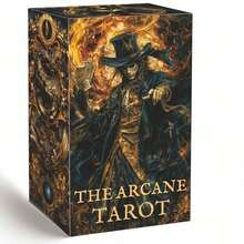78 Cards Magic Arcana Tarot Deck, 13x8cm, Traditional Play, Unlock Inner Fire, Includes Paper Instructions, Card Game Set - Magic Arcana - View 9