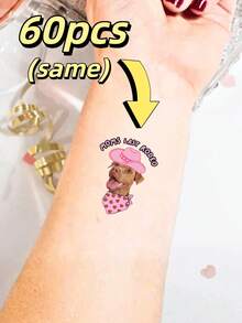 10/20/30/60Pcs Custom Temporary Tattoo Stickers, For Birthday, BBQ, Cocktail, Christmas & Easter Parties, Casual Stylish Personalized Design, Great Gifts For Couples, Friends And Graduates - Multicolor - View 17