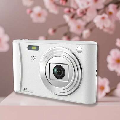 AKKHOO Vintage High-Definition Digital Camera, USB3.0, 4K HD, Portable Travel Photography Camera, Mini Compact, Pocket-Sized Card Camera