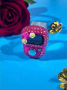 水钻花朵指环计数器，环形电子计数器，用于诵经祈祷的手动计数装置 - 多色 - 查看 15