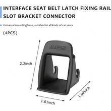 Guía de cierre de cinturón de interfaz ISOFIX, ranura de guía fija para hebilla de cinturón de  de coche, guía de cierr - A - Ver 5