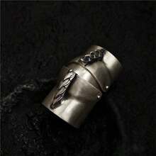 1pc Armored Ring, Flexible Knuckle Ring For Men, Punk Style Innovative Alloy Fashion Multilayer Connected Knuckle Ring - Multicolor - View 4