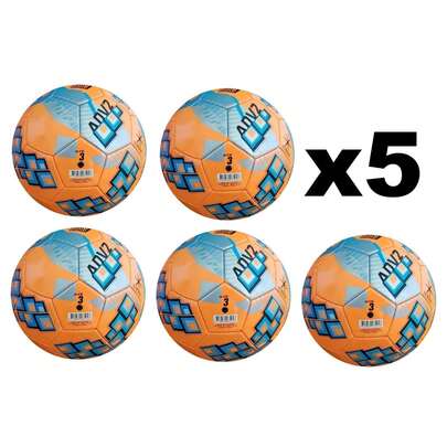 Football Ball Size 3 Set Of 5 Training Balls Team Kit Job Lot