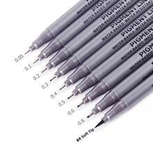 9pcs Black Fine Liner Pens: Ideal For Drawing, Illustration And Waterproof - Technical Pen - View 3