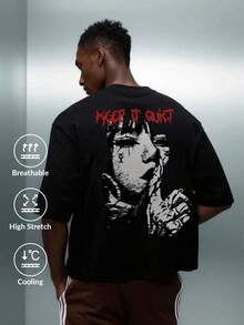 Men Outdoor Tees & Tanks - Black - View 8