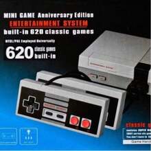 Mini Consola de videjuegos con controles para television, 620 juegos - Negro - Ver 1