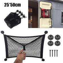 Red de almacenamiento para maletero trasero de coche, red de cuerda elástica para asiento, red de almacenamiento elástica para furgoneta de carga, autocaravana,óvil, 25x50cm WWQM - 1 - Ver 1