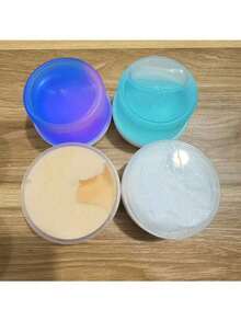 巨型毛绒史莱姆桶，高品质不粘硅胶橡皮泥减压玩具，柔软水晶粘土，适合派对、聚会、生日、返校礼物、生日礼物、派对小礼物、青少年和成人减压玩具、儿童史莱姆玩具、圣诞节、感恩节、复活节礼物，可送给同学、家人和朋友 - 彩色 - 查看 7