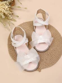 1 Pair Children's Summer Fashion Minimalist Multi-Strap Roman Style Girls Flat Sandals - Apricot - View 3
