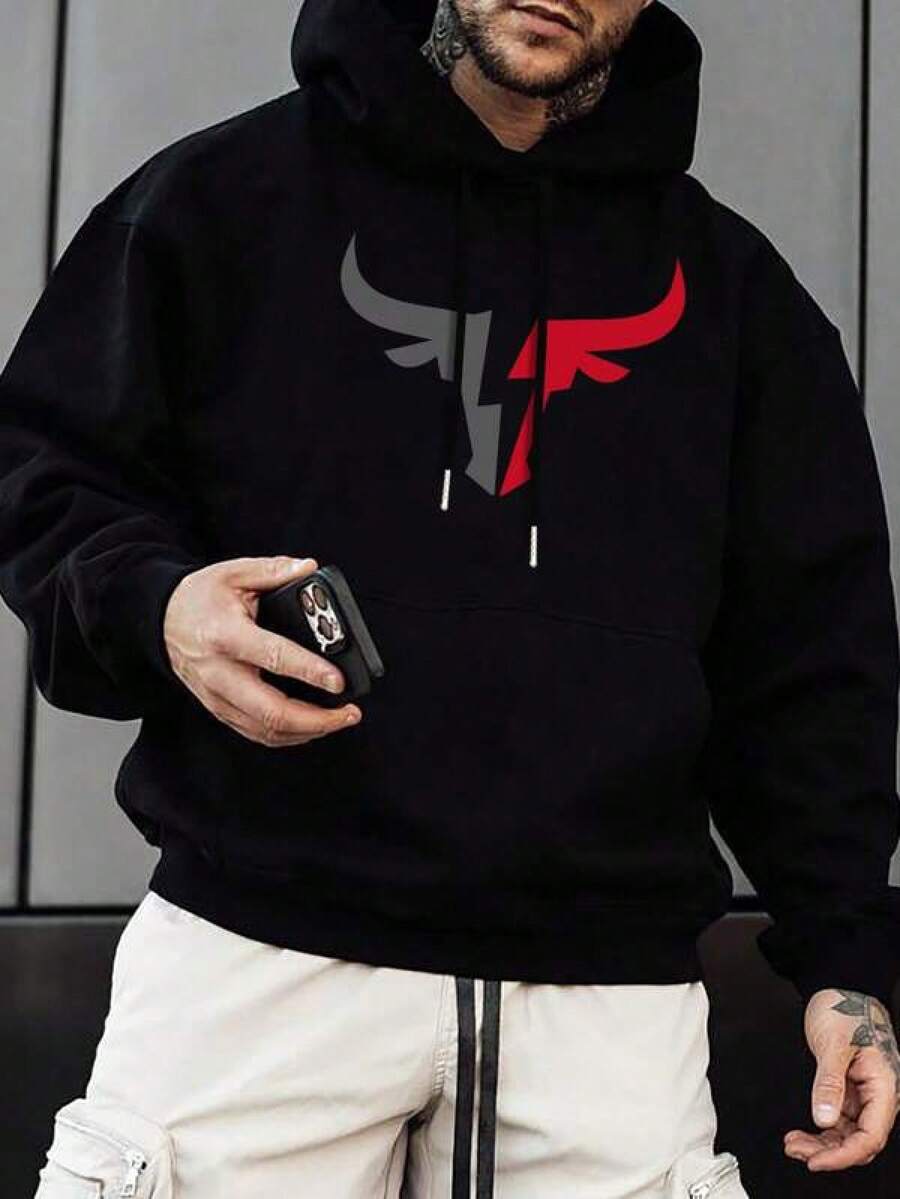 Men Outdoor Hoodies & Sweatshirts - Black - View 1