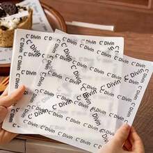 100/300pcs Food Wax Paper, Baking Cake Liners, French Grease-Proof Paper For Burgers, Bread, Pastries, Suitable For Bread, Burgers, Hot Dogs, Cookies, Baking, Picnics, 7.1in, White - Multicolor - View 6