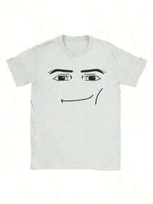 1 PcsAnime Robot Robloxs Face T-Shirts Women Fun Tees Crew Neck Short Sleeve T Shirts Women Clothing Harajuku T Shirts Tee Summer Tops210g 100% Cotton,The Patterns Are All Printed. Unisex. - trắng - Xem 6
