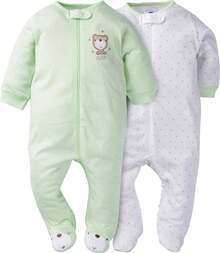 ¡RecomendadoGerber 2-Pack Sleep 'N Play Body con pies para niños y bebésbebés niñas¡Top de Temporada - Oso de peluche - Ver 10
