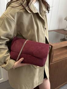 Simple Yet Stylish, Fashionable 2026 New Design Women's Elegant Lightweight Crossbody And Tote Bag - Red - View 4