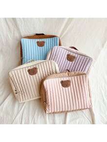 1pc New Ins Style Mama Bear Handbag, Large Capacity Maternity Bag, Lightweight Tote Bag, Baby Clothes Storage Bag - Multicolor - View 2